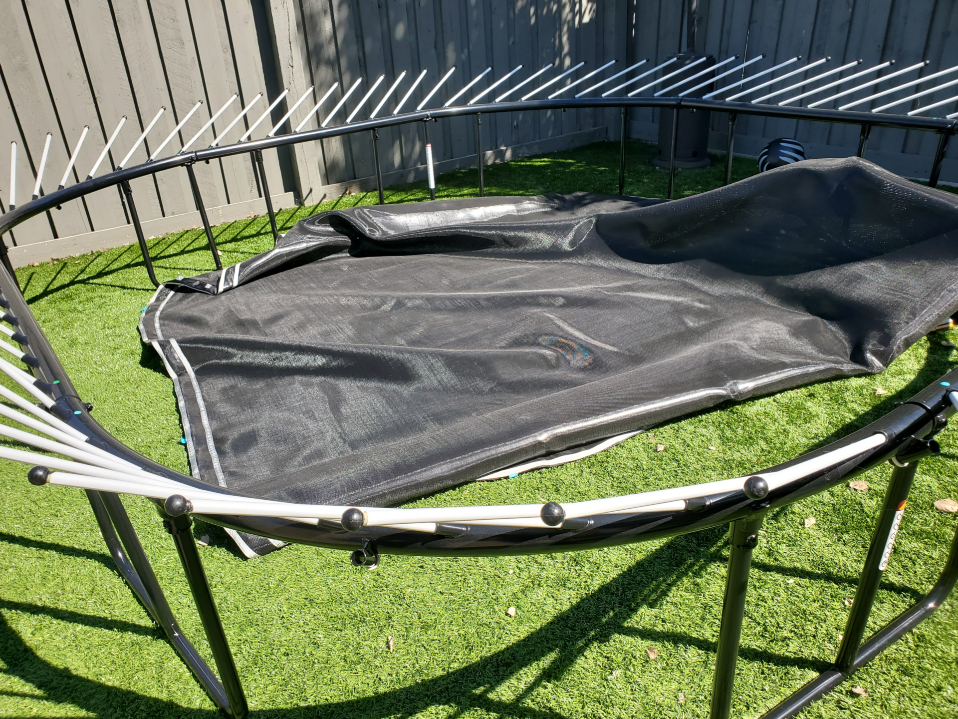 Maintenance of a trampoline for longevity